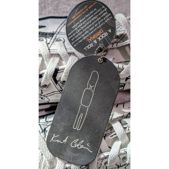 Converse Kurt Cobain All Star Low 2008 Sketch Print Shoes Mens 10 w/ Box - Picture 10 of 14